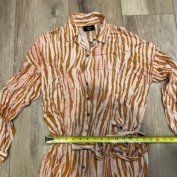 VICI Women's Button Up Shirt Dress Size S - Picture 5 of 8